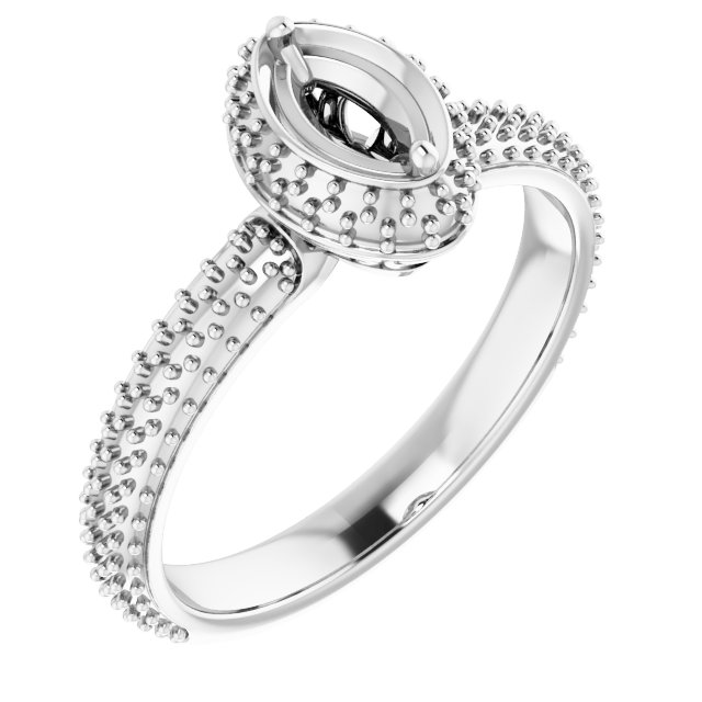 Pavé-Style Double Halo-Style Engagement Ring