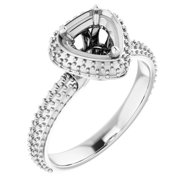 Pavé-Style Double Halo-Style Engagement Ring