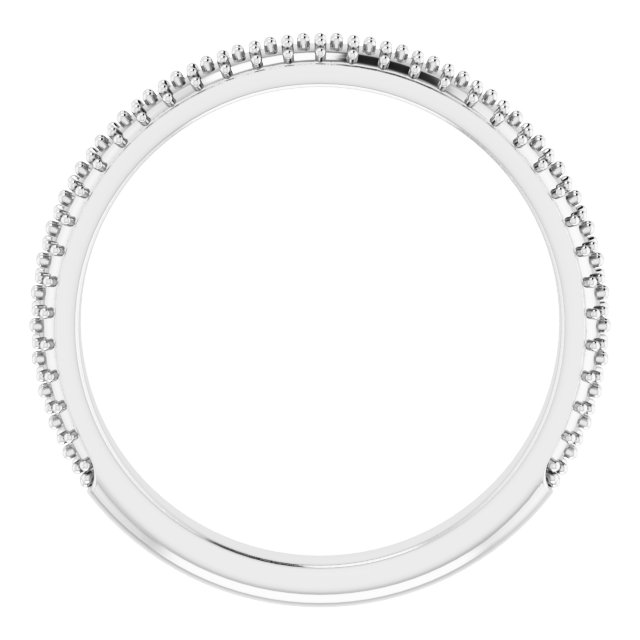 Band Mounting for 10x8 mm Emerald Ring view 2