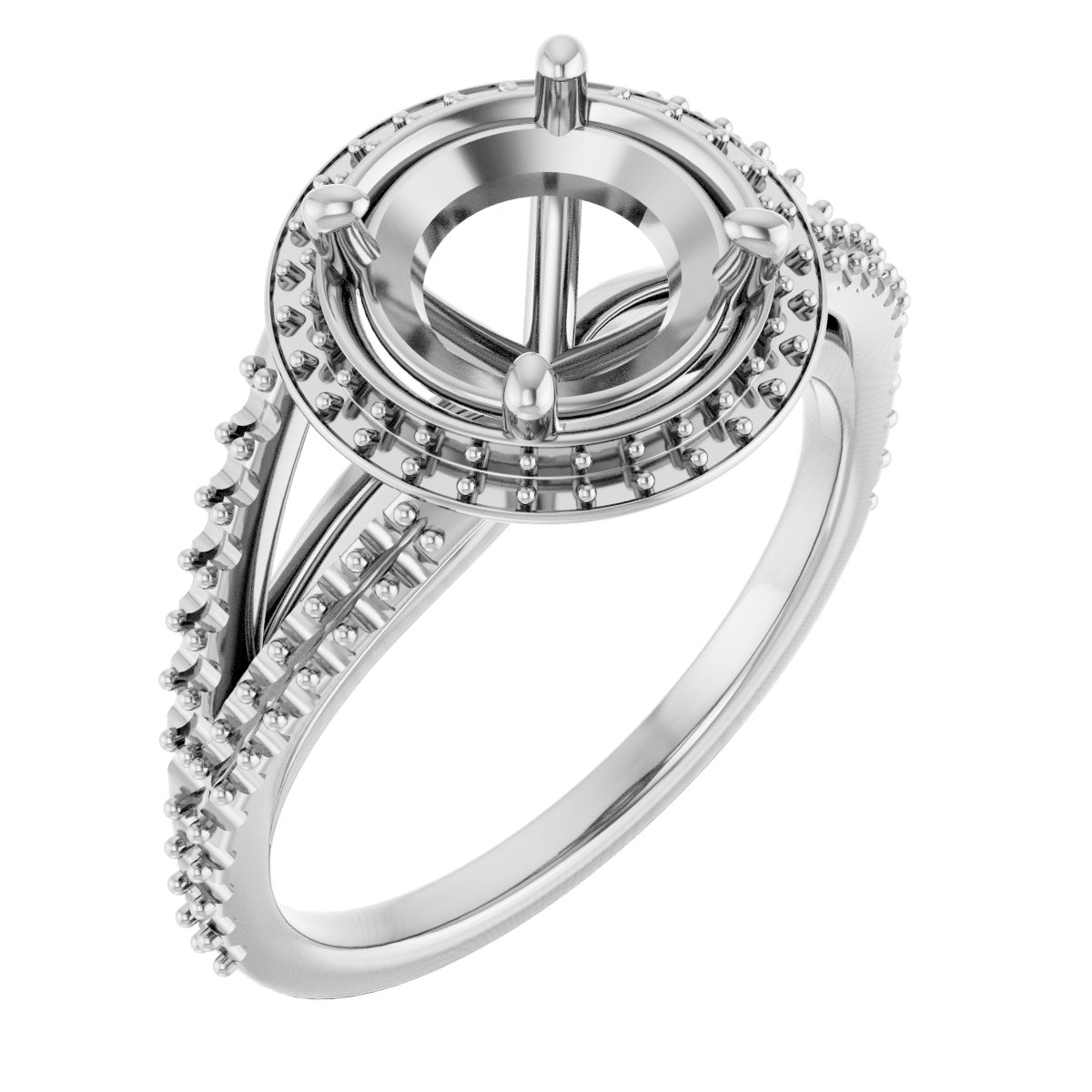 Halo-Style Engagement Ring