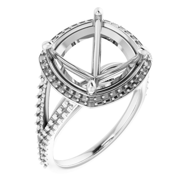 Halo-Style Engagement Ring