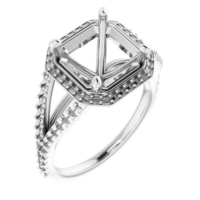 Halo-Style Engagement Ring