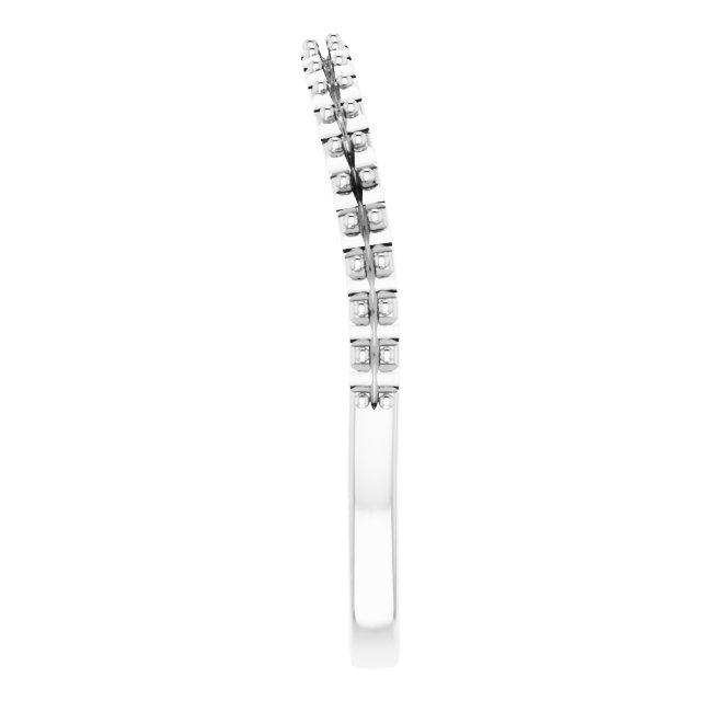 Band Mounting for 12x6 mm Marquise Ring view 4