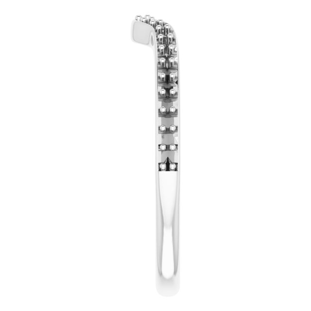 14K White 1/6 CTW Natural Diamond Band-4