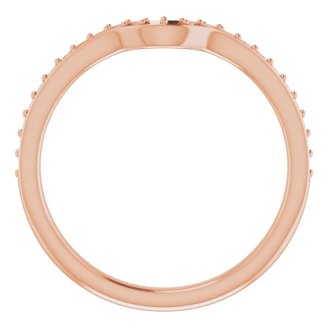14K Rose 1/6 CTW Natural Diamond Band-2