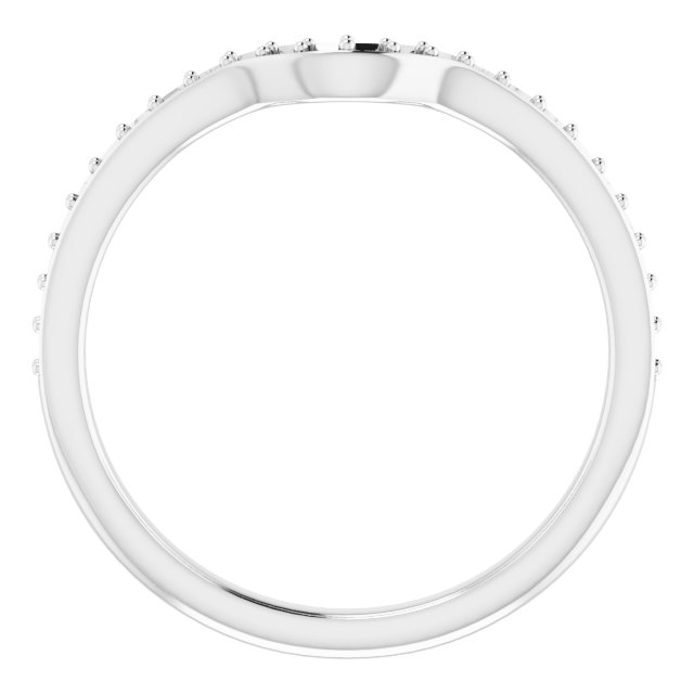 14K White 1/6 CTW Natural Diamond Band-2