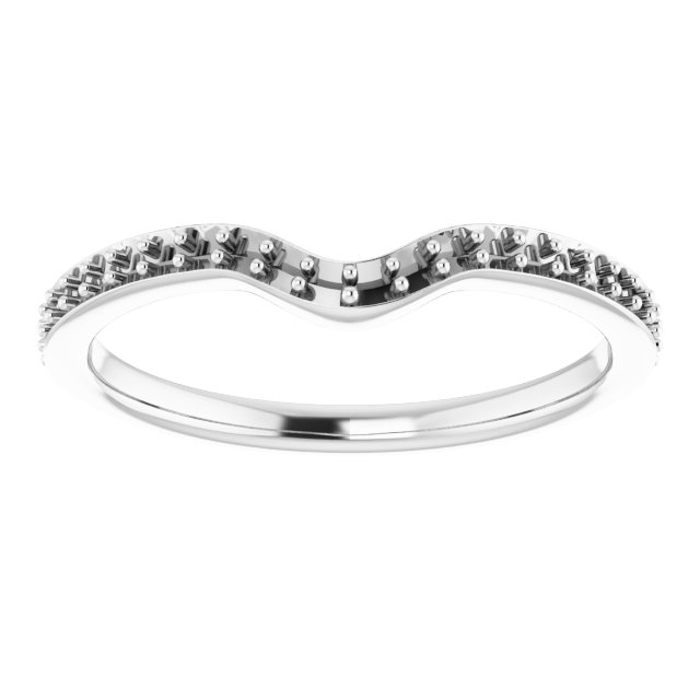 14K White 1/6 CTW Natural Diamond Band-3