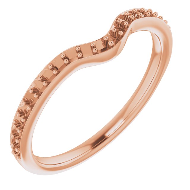 14K Rose 1/6 CTW Natural Diamond Band