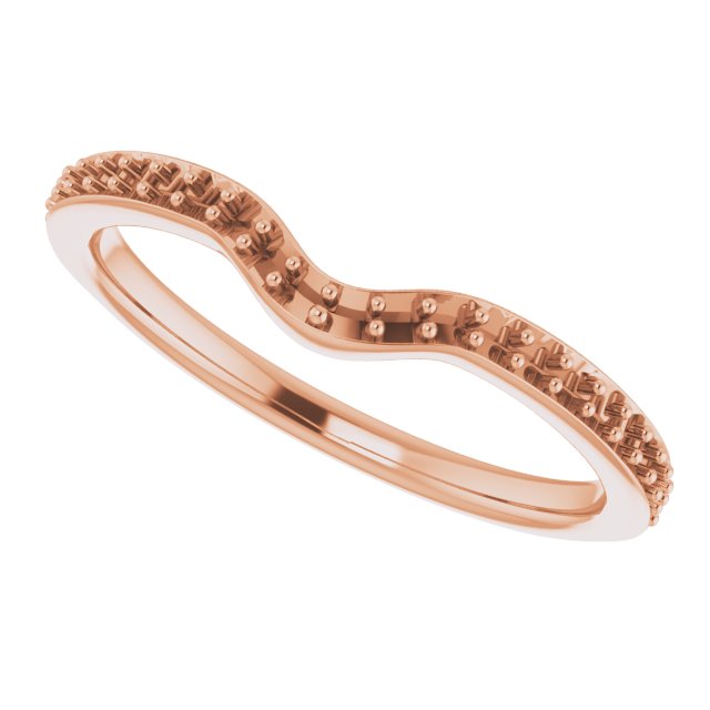 14K Rose 1/6 CTW Natural Diamond Band-5