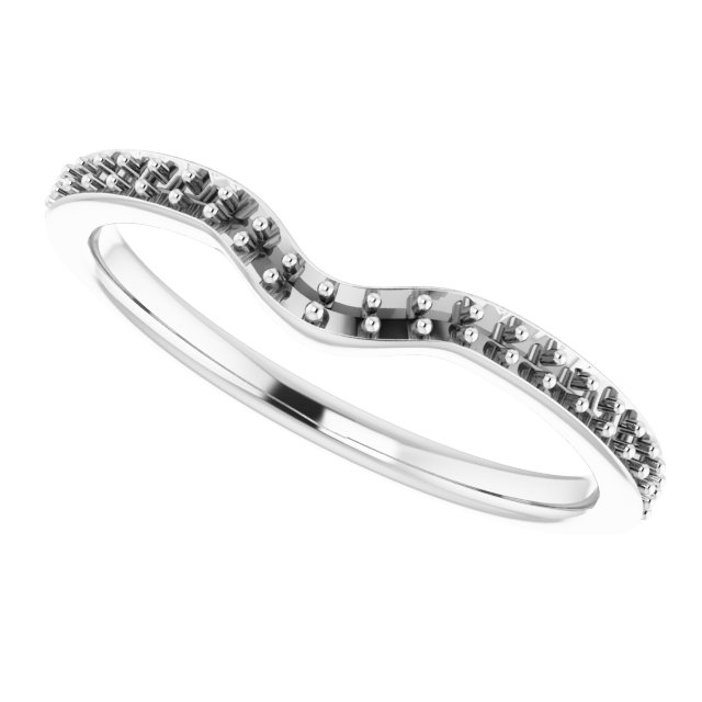 14K White 1/6 CTW Natural Diamond Band-5