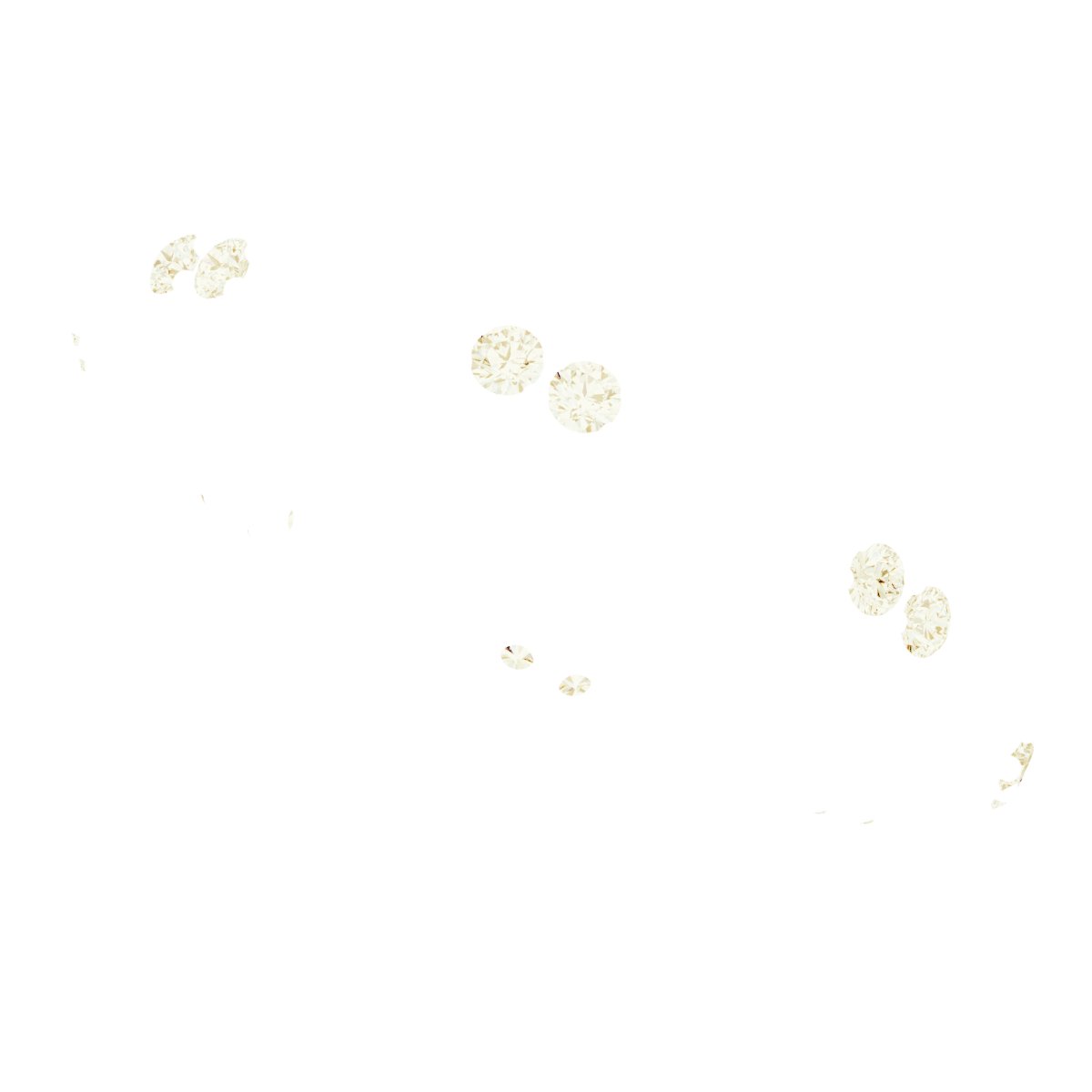 14K Yellow 1/8 CTW Diamond Beaded Eternity Band Size 7   