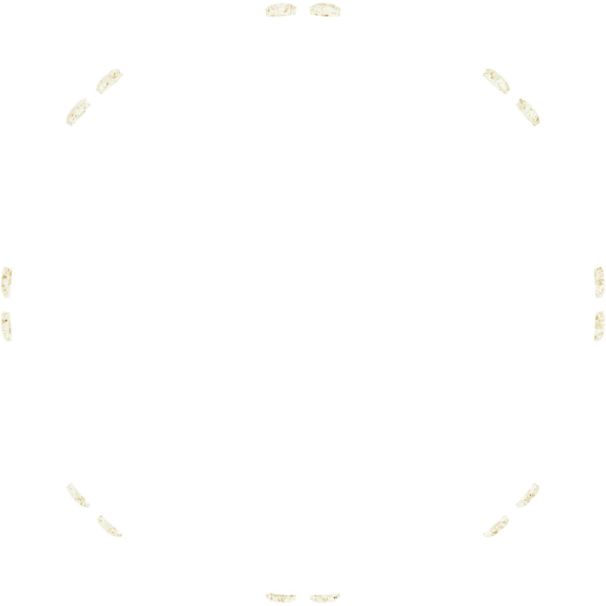 14K Yellow 1/8 CTW Diamond Beaded Eternity Band Size 7   