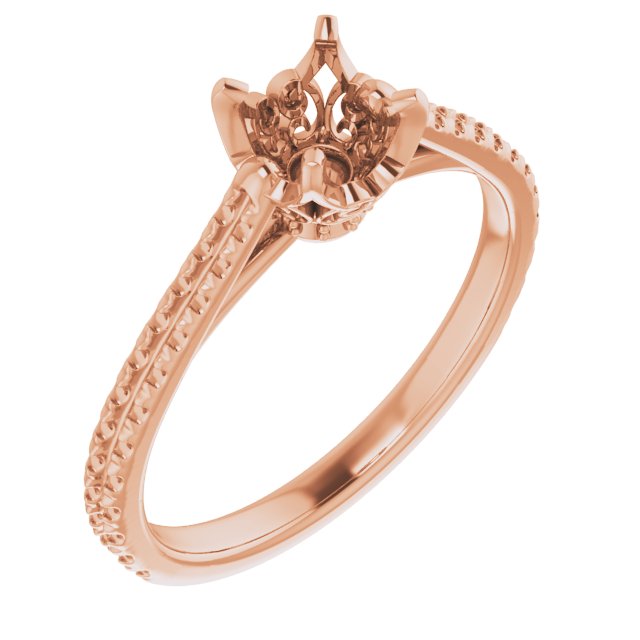 French-Set Engagement Ring or Band