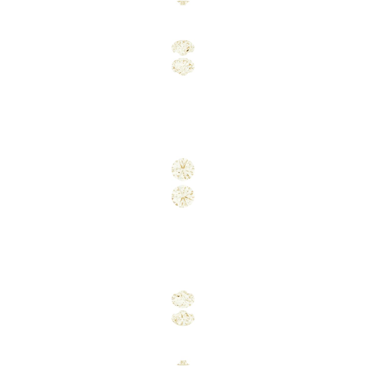 14K Yellow 1/8 CTW Diamond Beaded Eternity Band Size 7   