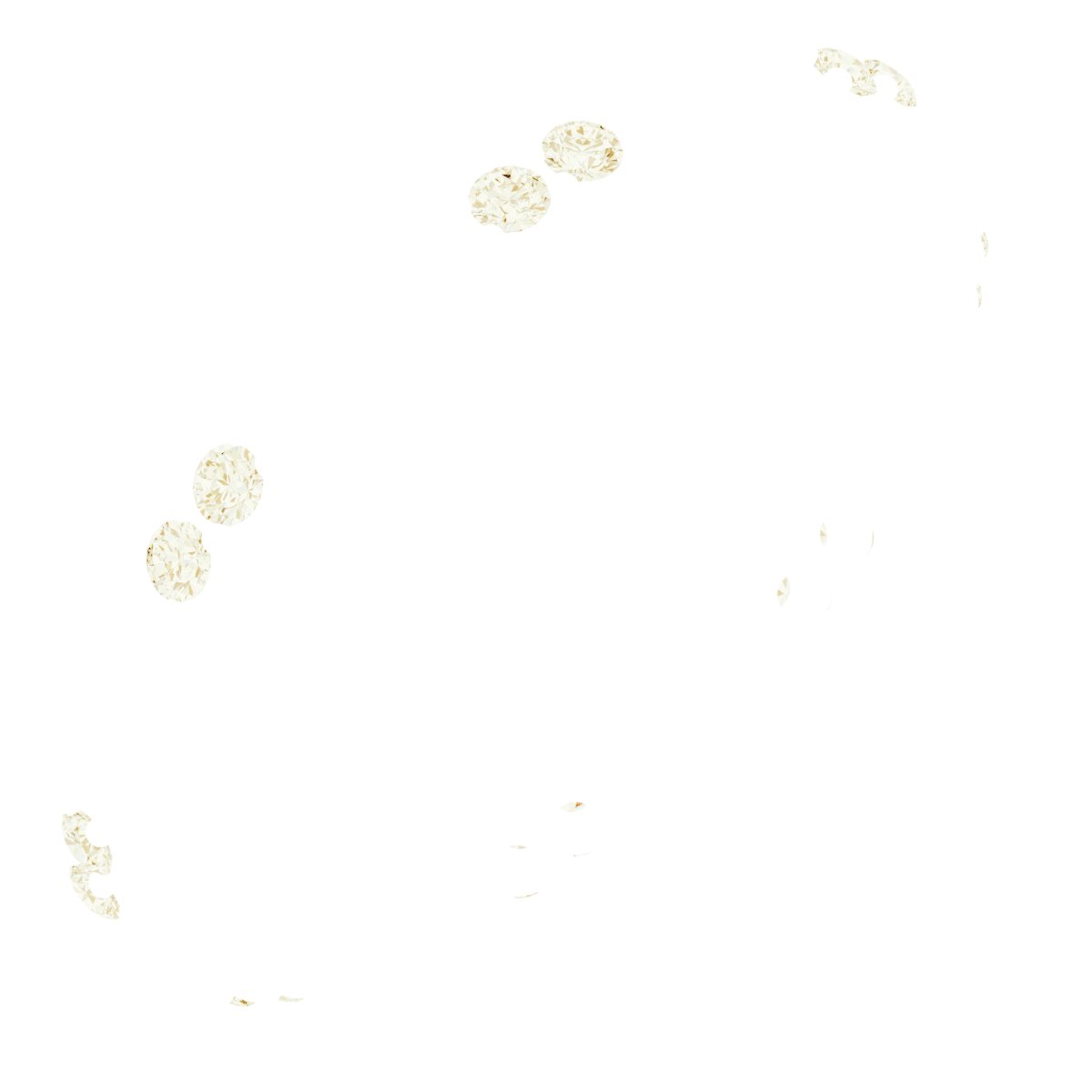 14K Yellow 1/8 CTW Diamond Beaded Eternity Band Size 7   