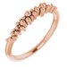 14K Rose Stackable Bead Ring 