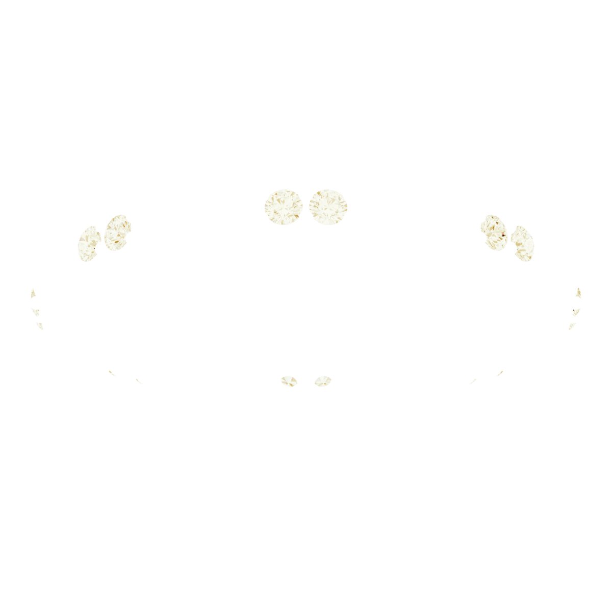 14K Yellow 1/8 CTW Diamond Beaded Eternity Band Size 7   