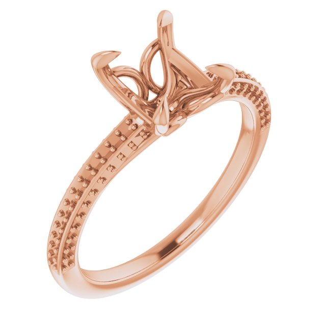 Claw-Prong Accented Engagement Ring