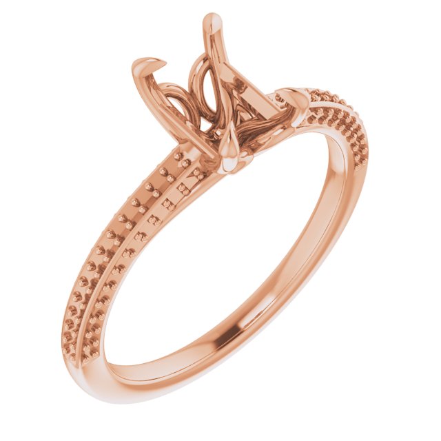 Claw-Prong Accented Engagement Ring