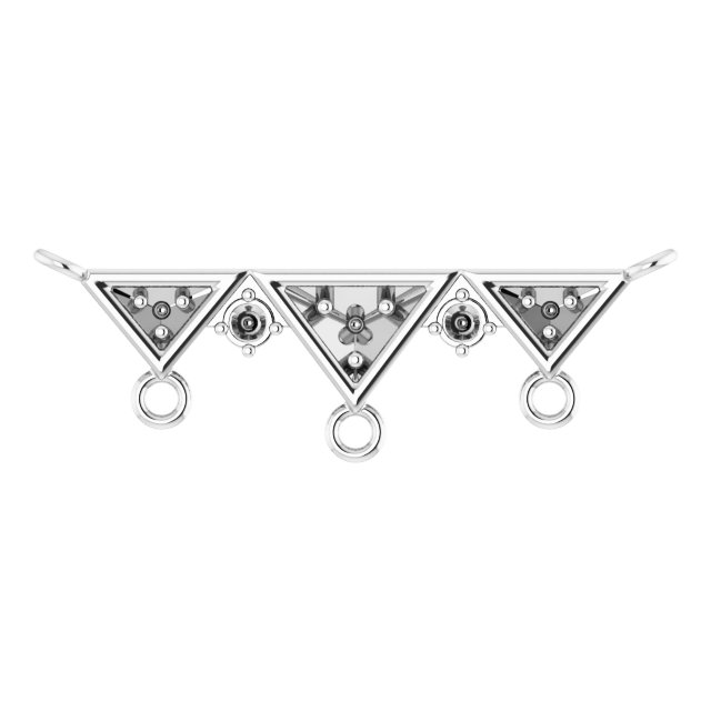 14K White 20.5x6.9 mm .07 CTW Natural Diamond Necklace Center