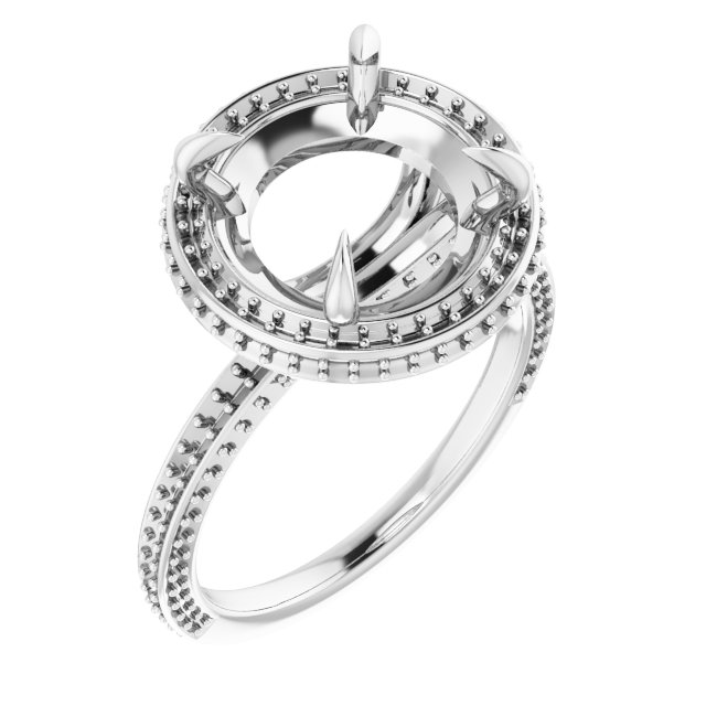 Hidden Halo-Style Engagement Ring