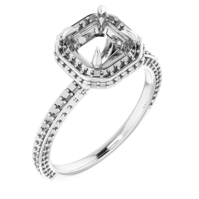 Hidden Halo-Style Engagement Ring