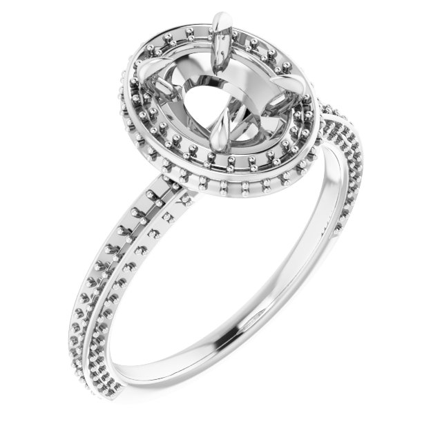 Hidden Halo-Style Engagement Ring