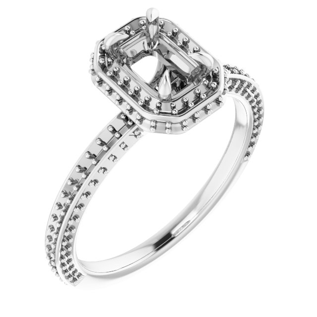 Hidden Halo-Style Engagement Ring
