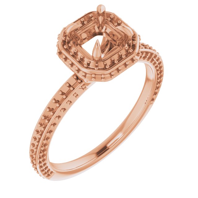 Hidden Halo-Style Engagement Ring