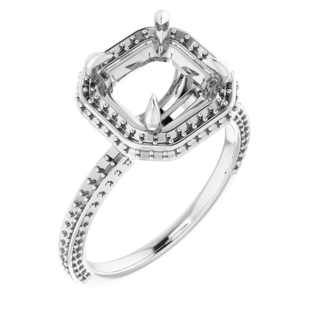 Hidden Halo-Style Engagement Ring
