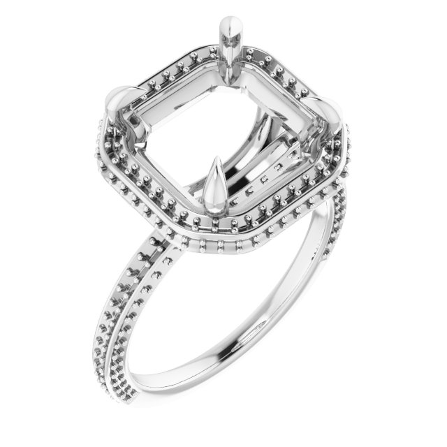 Hidden Halo-Style Engagement Ring