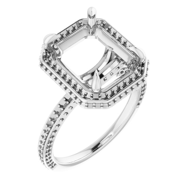 Hidden Halo-Style Engagement Ring