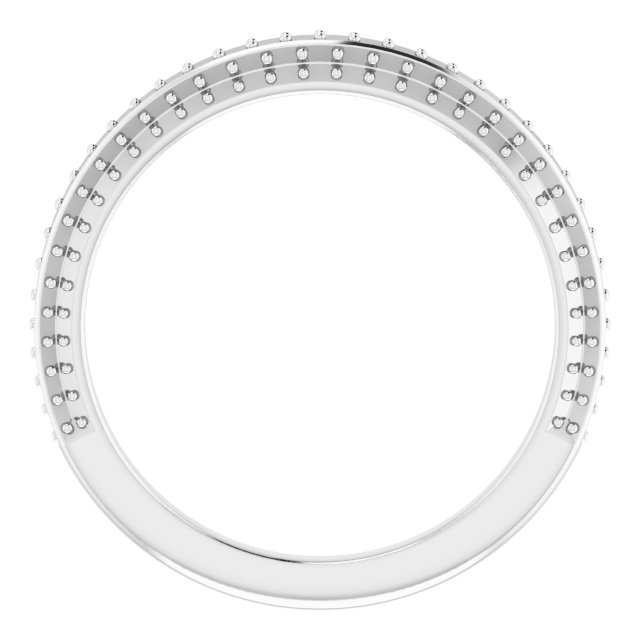 8 mm Square Wedding Band Mounting view 2