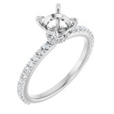 Accented Engagement Ring 