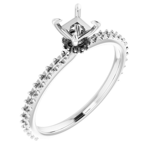 Accented Engagement Ring