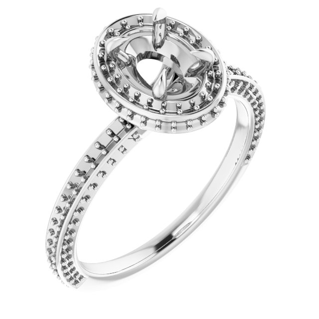 Hidden Halo-Style Engagement Ring