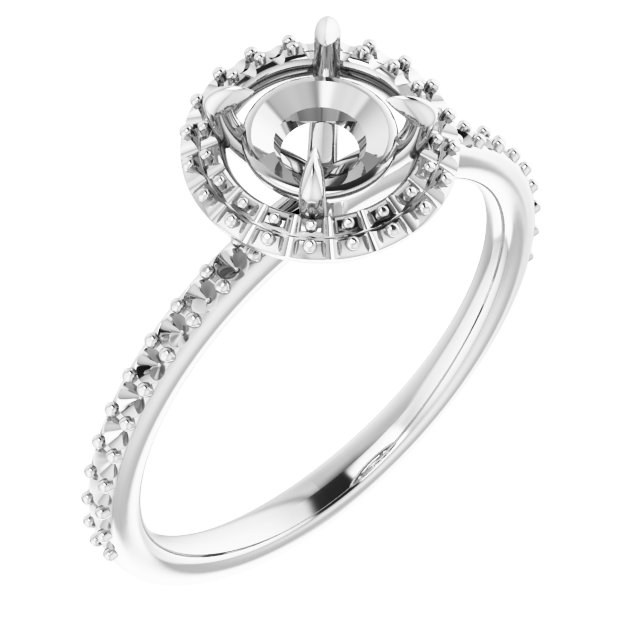 Halo-Style Engagement Ring