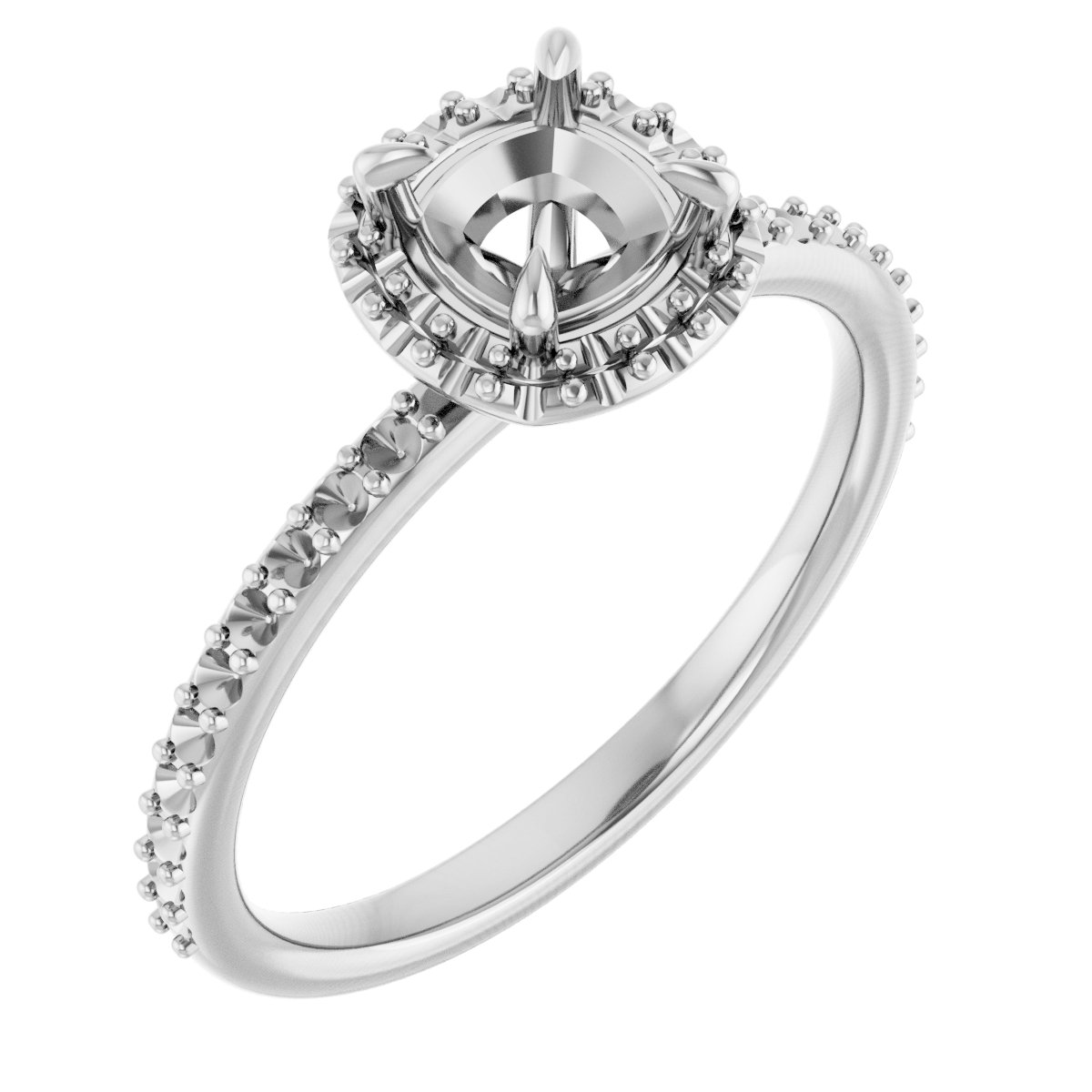 Halo-Style Engagement Ring