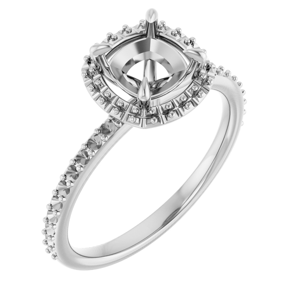Halo-Style Engagement Ring