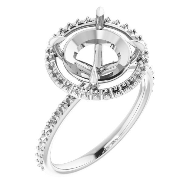 Halo-Style Engagement Ring