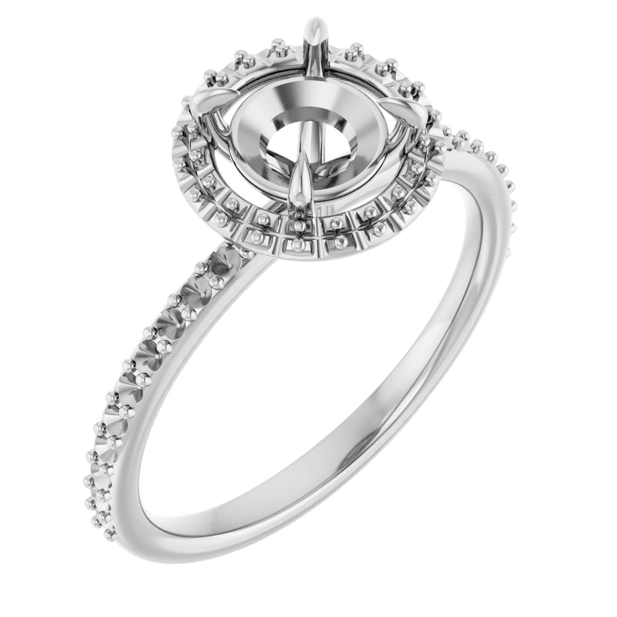 Halo-Style Engagement Ring