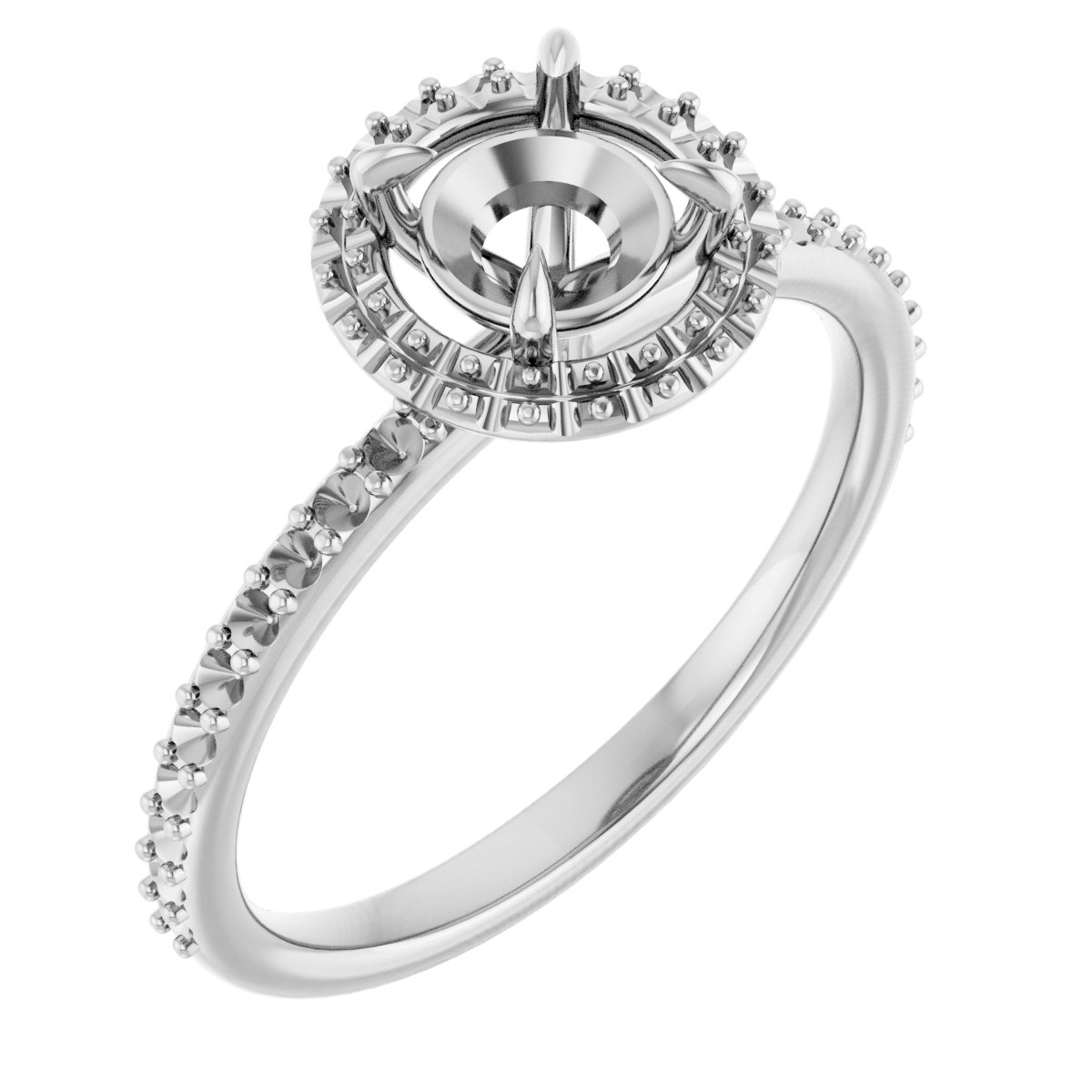 Halo-Style Engagement Ring