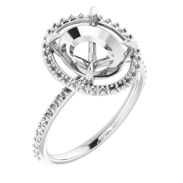 Halo-Style Engagement Ring