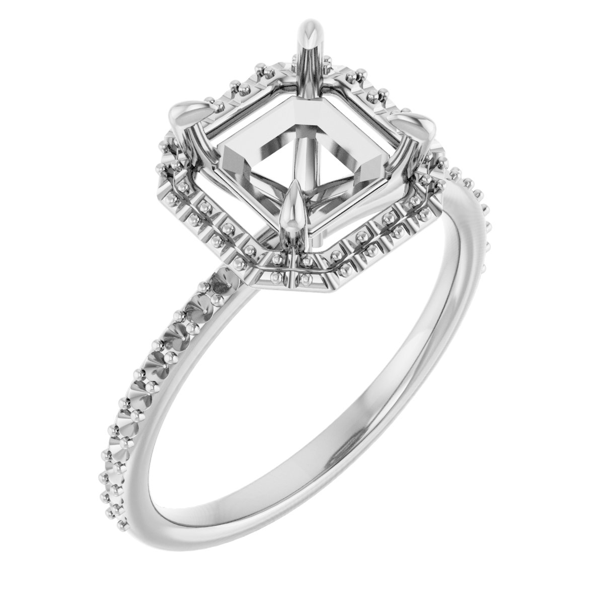 Halo-Style Engagement Ring