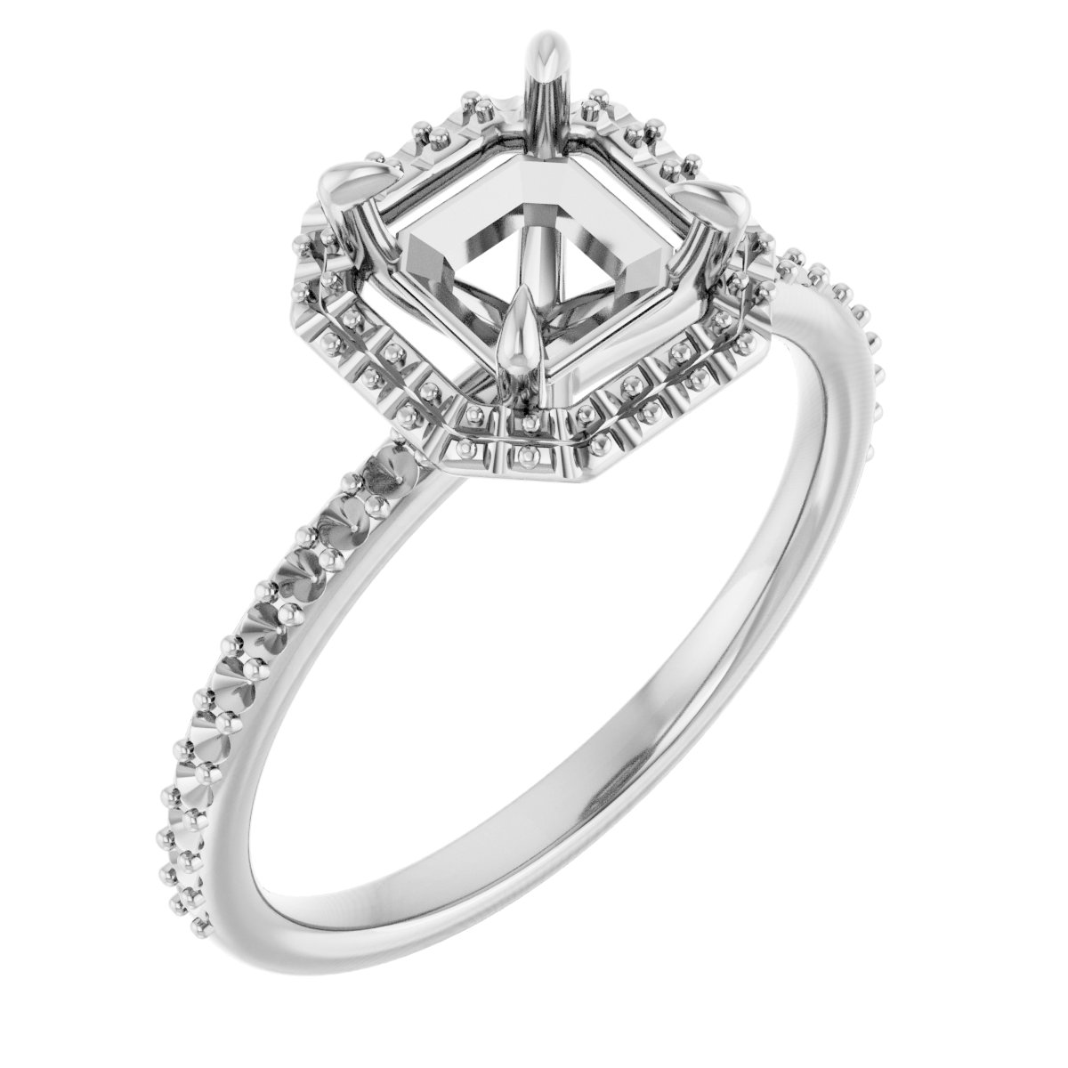 Halo-Style Engagement Ring