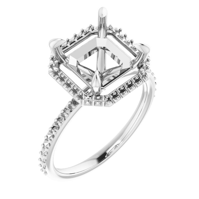 Halo-Style Engagement Ring