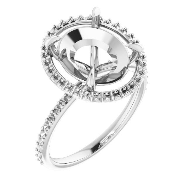 Halo-Style Engagement Ring