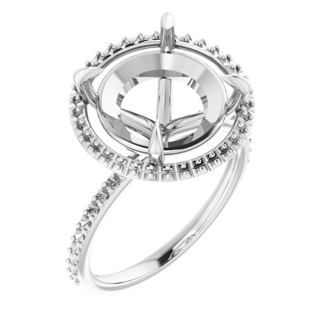 Halo-Style Engagement Ring