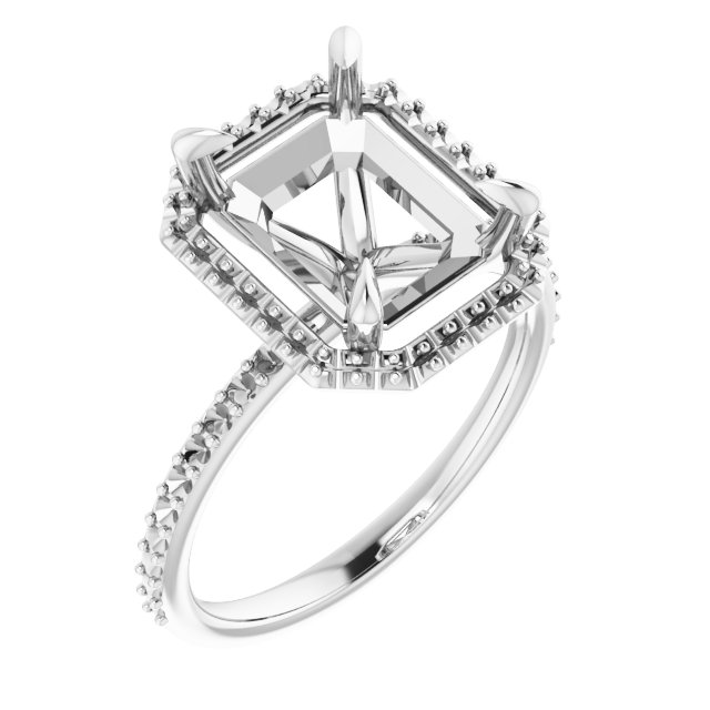 Halo-Style Engagement Ring