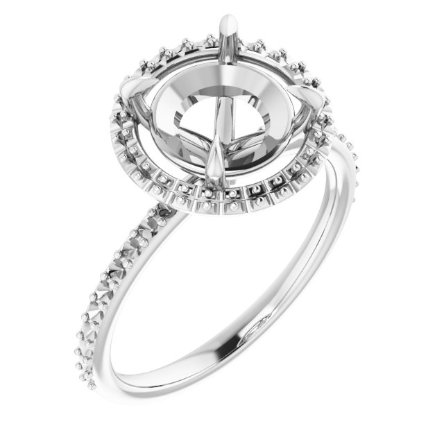 Halo-Style Engagement Ring
